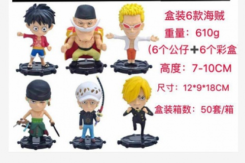 [In stock] Anime 6 Đồ Trang Trí Búp Bê Mô Hình Làm Bằng Tay Luffy Roso Longshanzhi Xiaotang Râu Trắng