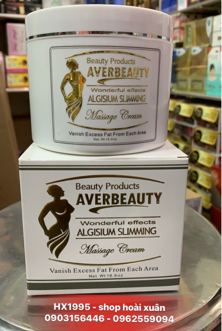 Kem tan mỡ averbeauty algisium slimming massage cream 500gr usa - hx1995