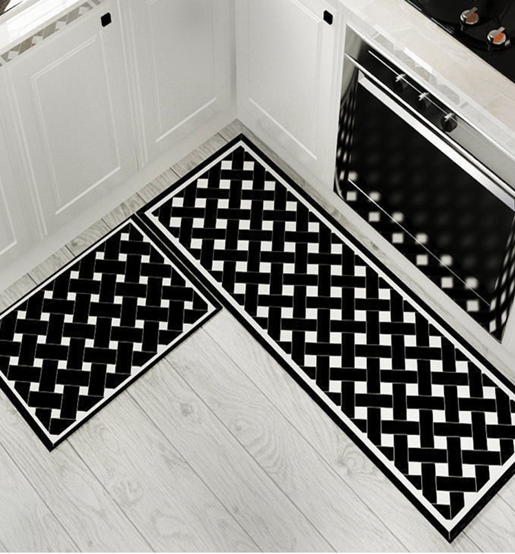 Thảm lau chân, thảm bếp lót sàn Ngọt Decor chống trơn trượt thấm hút nước tốt