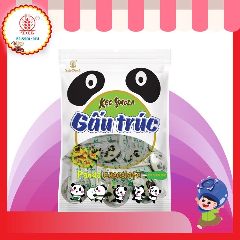 Kẹo Socola Gấu Trúc  dạng que siêu cưng, (bao bì mới)siêu ngon hàng chuẩn công ty các bé rất thích