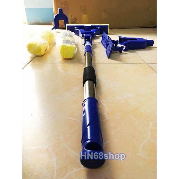 [Lowest Price] House Cleaning Stick with Super Clean, Water-Absorbent Rubber Foam Head Hn68, Good Quality, Double-Folded with Removable Sponge That Can Be Replaced - 3