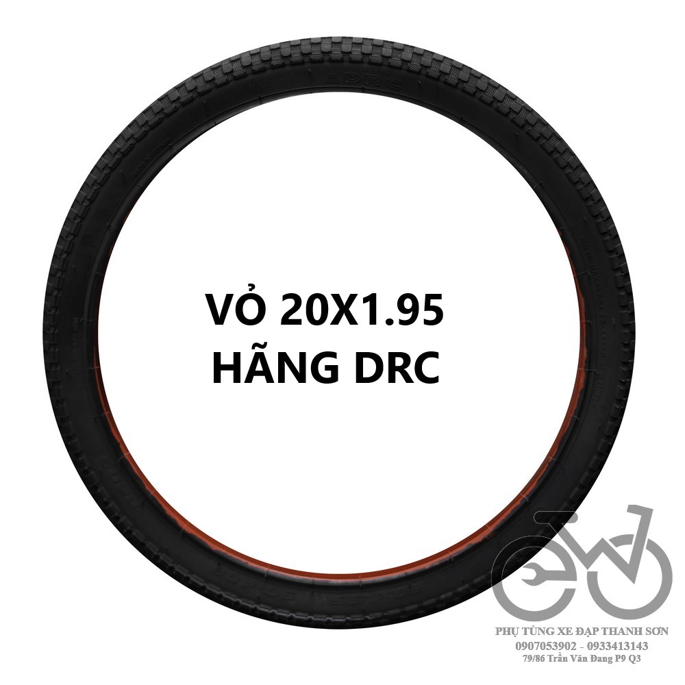 Lốp xe đạp leo núi 20x1.95, ruột xe đạp 20x1.95