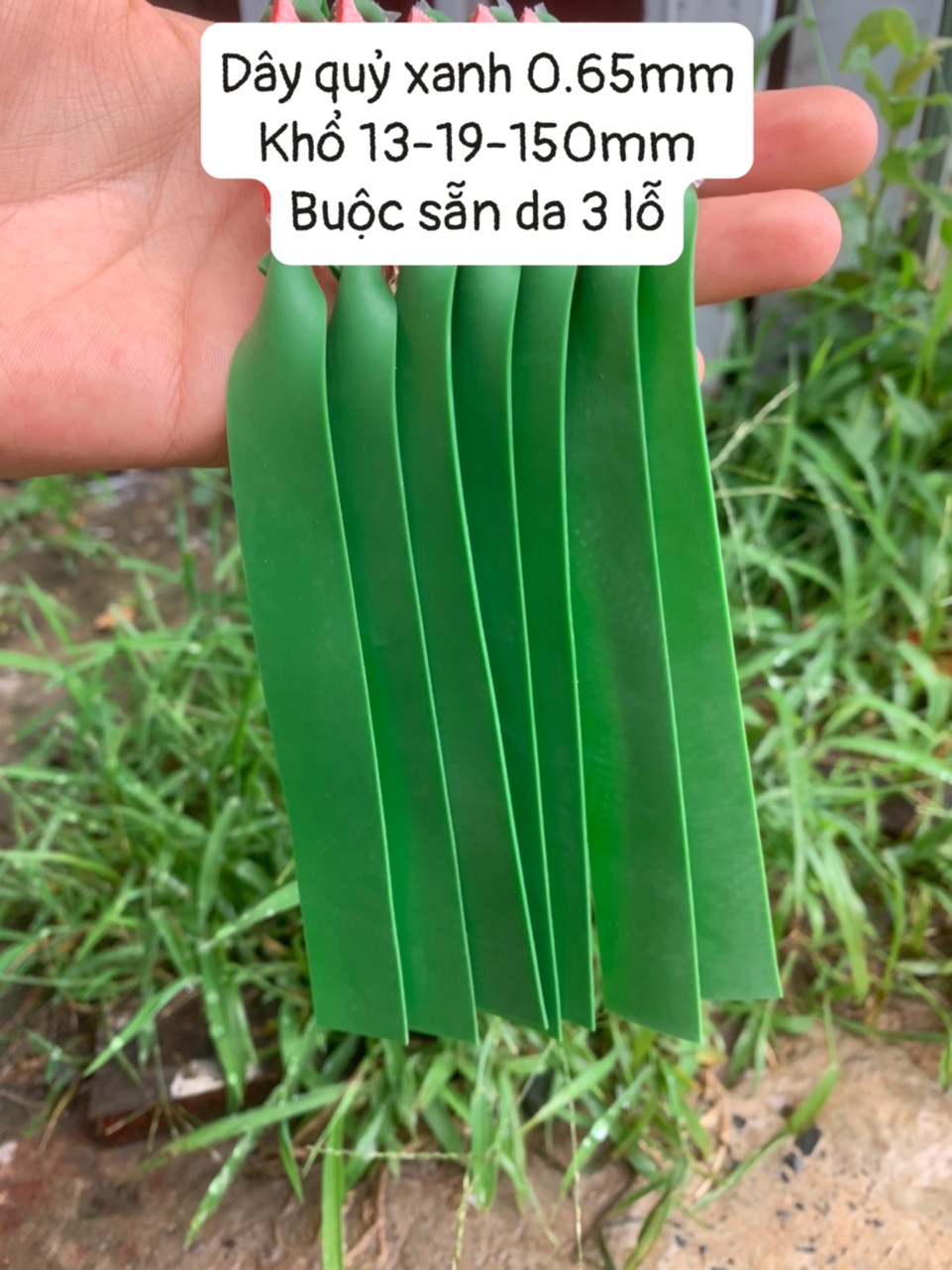 Dây thun quỷ xanh buộc sẵn