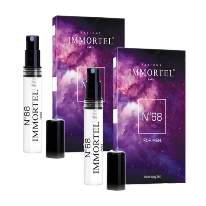 Bộ 2 nước hoa nam  bỏ túi IMMORTEL PARIS No68 EDP  3ml Eau De Parfum