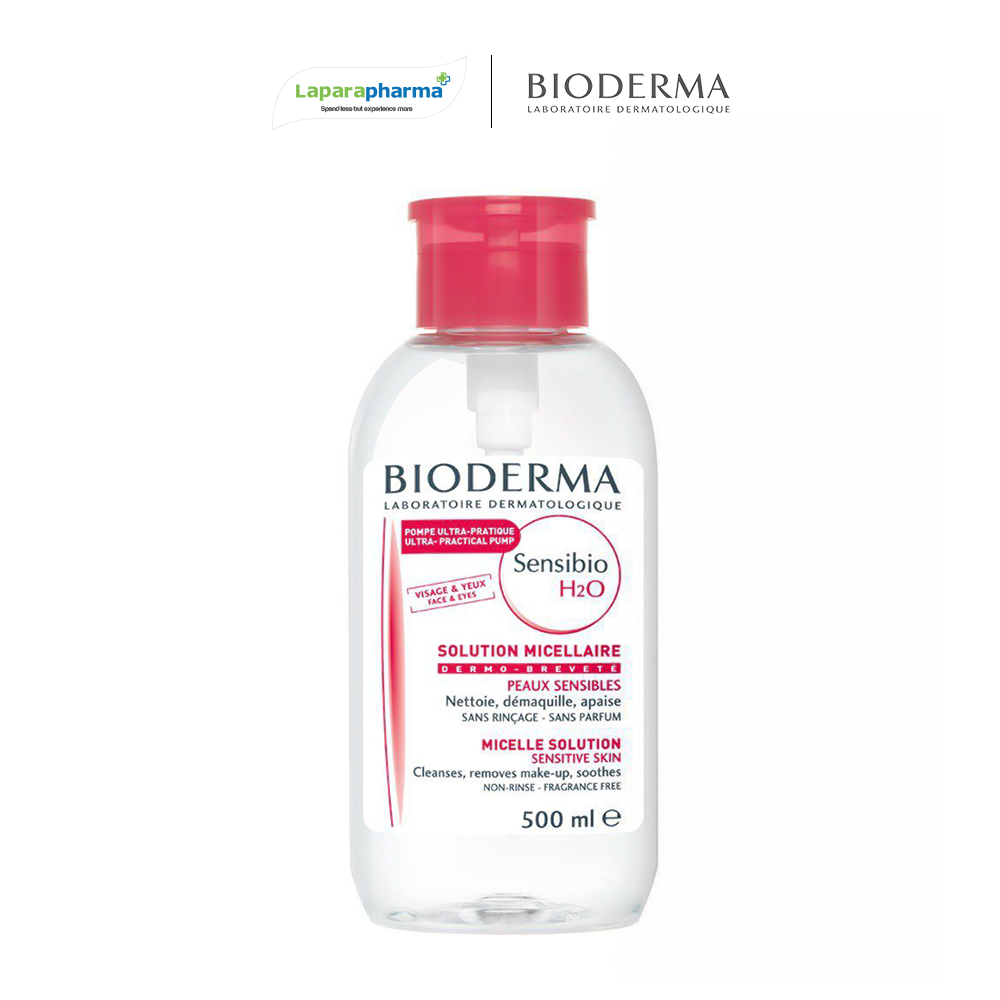 [Bioderma store]Nước tẩy trang Bioderma Sensibio H2O - 500ml Tẩy trang và làm sạch , an toàn cho da dễ kích ứng 500ml