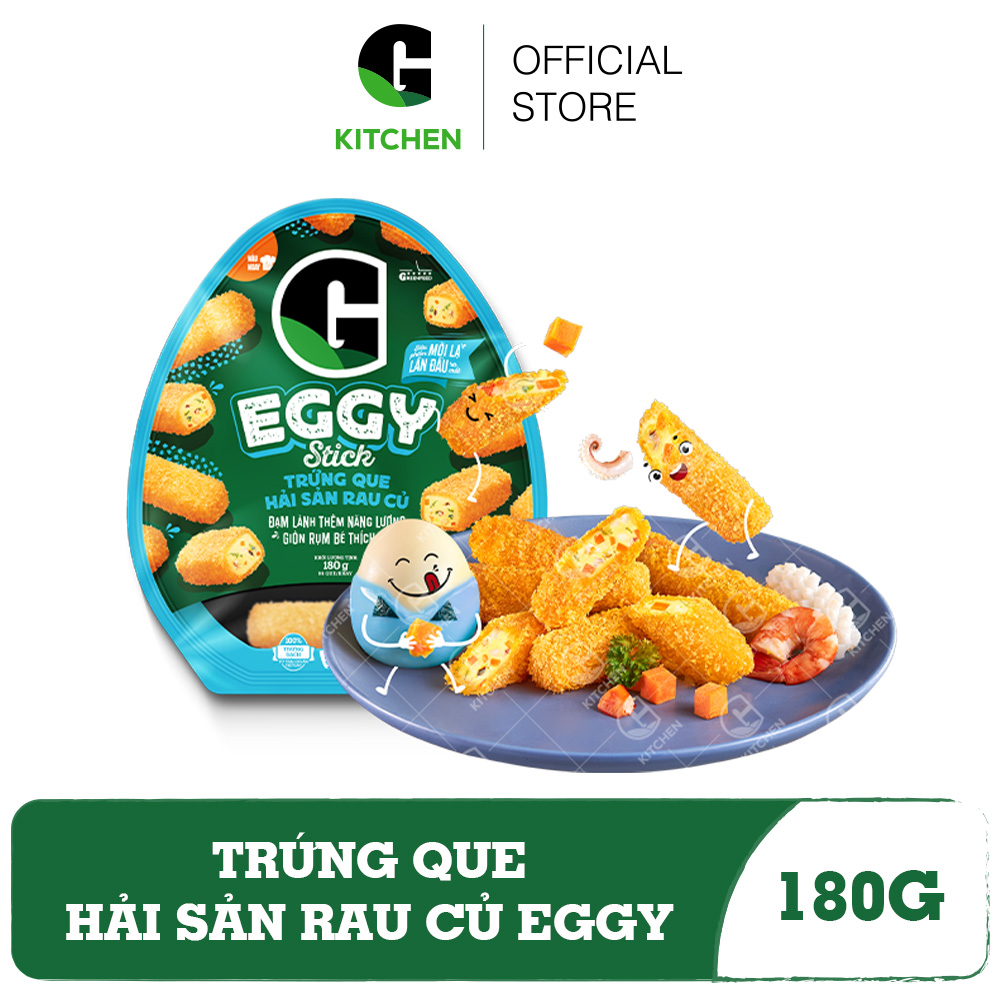 [Giao nội thành HCM] Trứng Que Hải Sản Rau Củ EGGY 180g