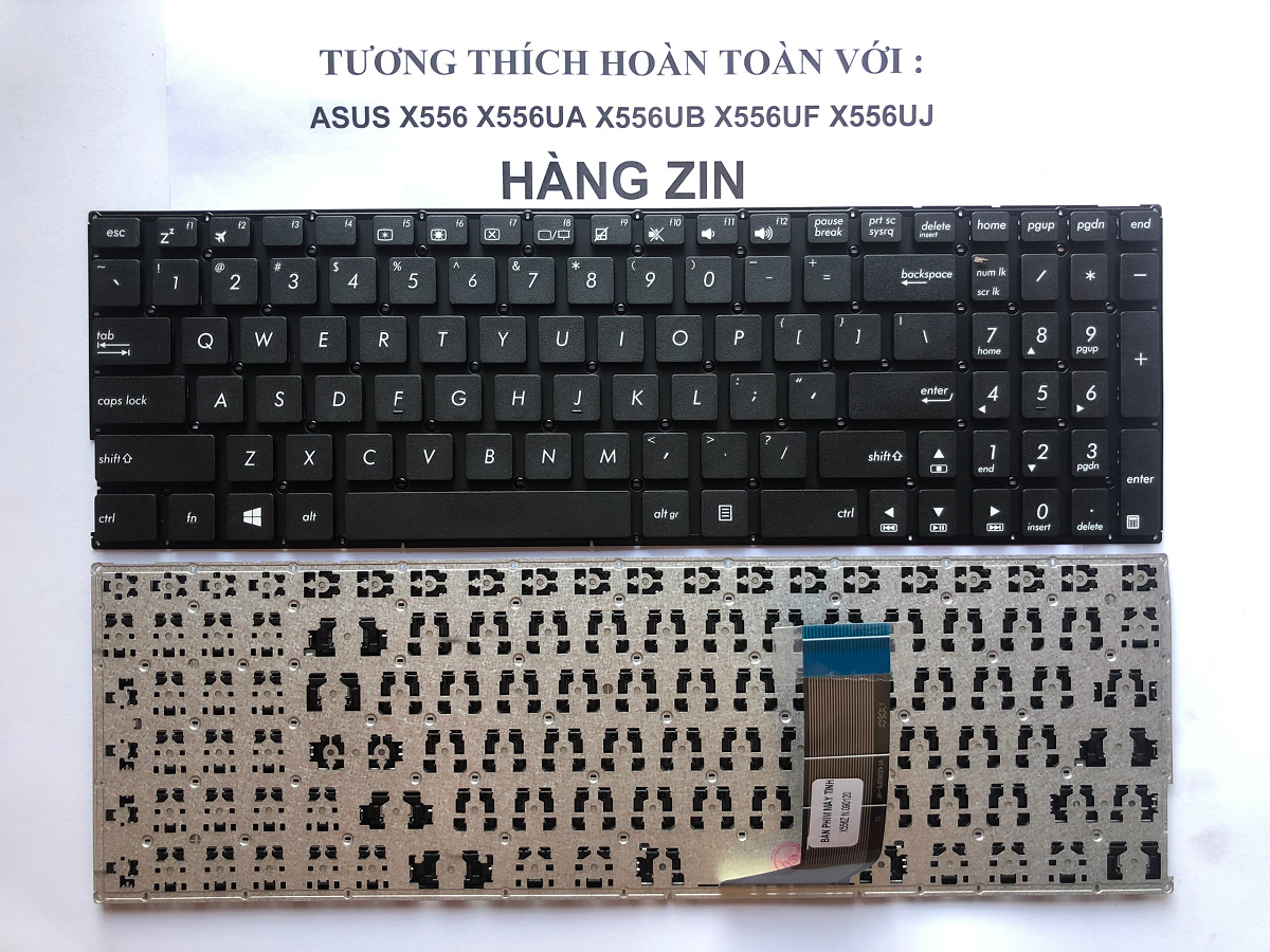 Bàn phím cho laptop asus x556 x556ua x556ub x556uf x556uj x556uq x556ur a556 a756 hàng zin nhập khẩu mới 100%