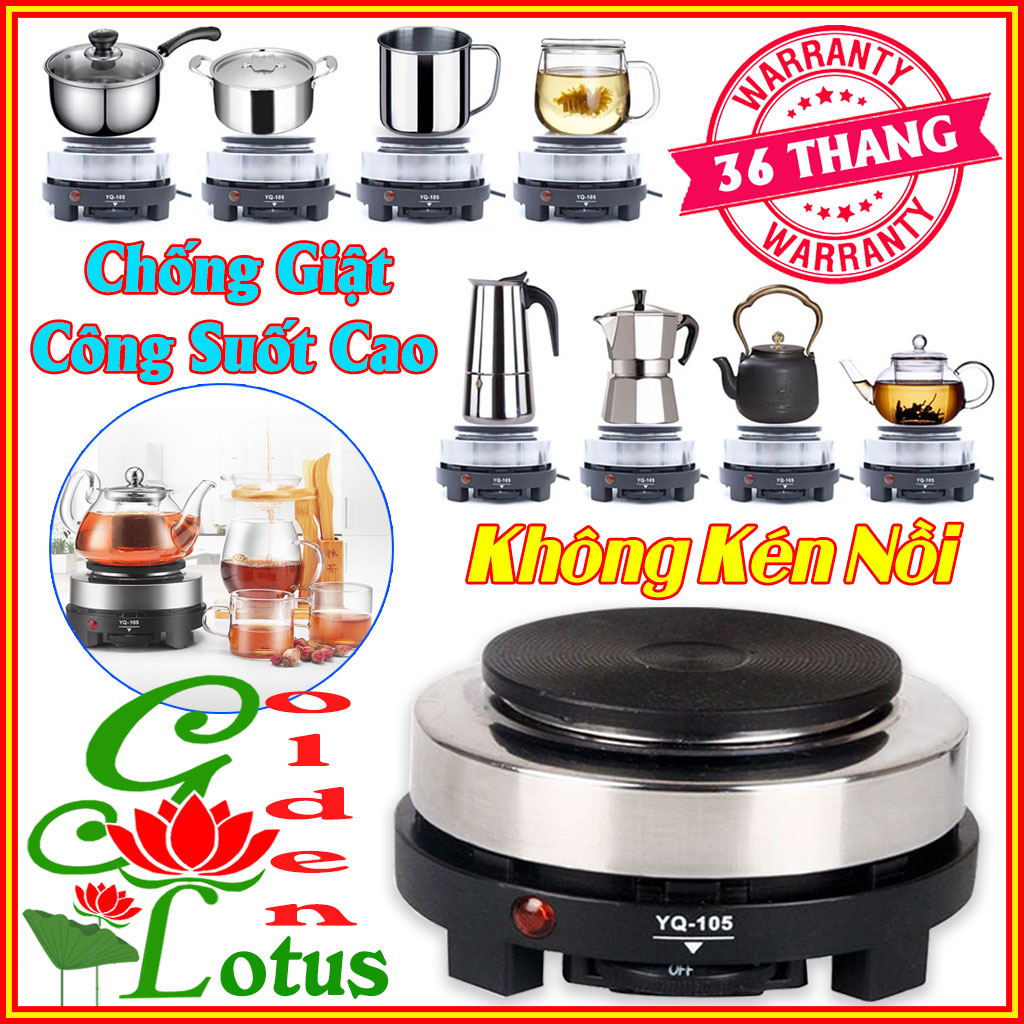 Bếp điện mini đa năng không kén nồi, bếp đun trà mini 500w, bếp điện pha cà phê bán kèm ấm pha cà phê, ấm pha trà siêu tốc Bảo hành 24 tháng