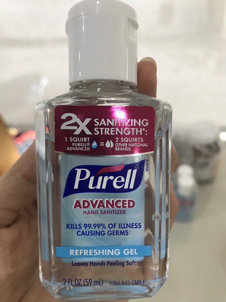 Nước rửa tay diệt khuẩn purell-59ml-usa