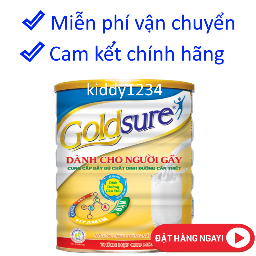 Sữa tăng cân Goldsure Gain NL 900g dành cho người gầy thích hợp mọi lứa tuổi