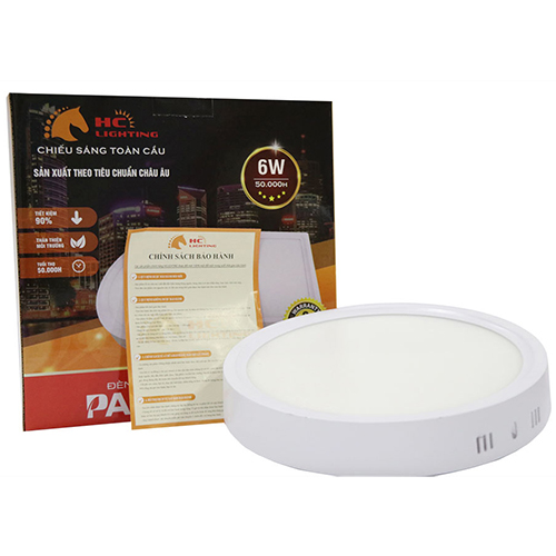 Đèn LED TRÒN Ốp Trần 6W 3 chế độ sáng Siêu Tiết Kiệm Điện Năng [ Đèn LED Ốp Nổi LUXURY]