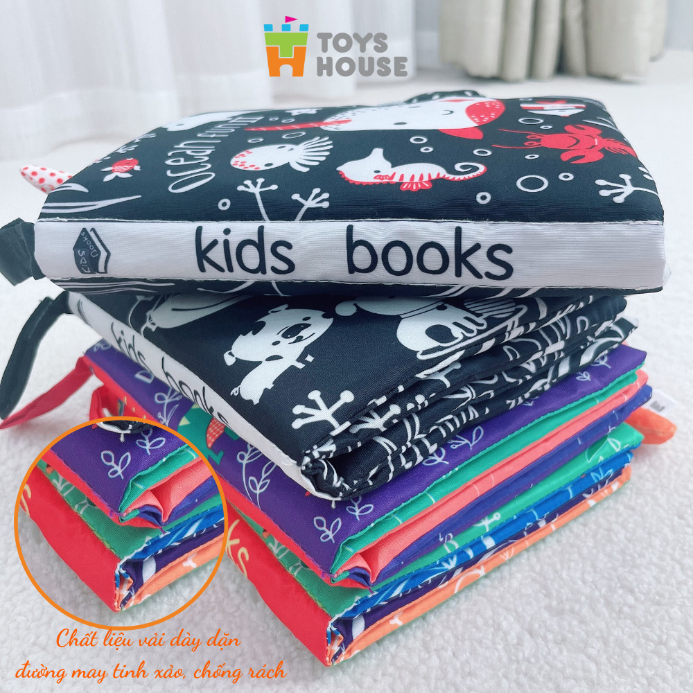 Sách vải Toyshouse với nhiều chủ đề giúp phát triển đa giác quan cho bé từ