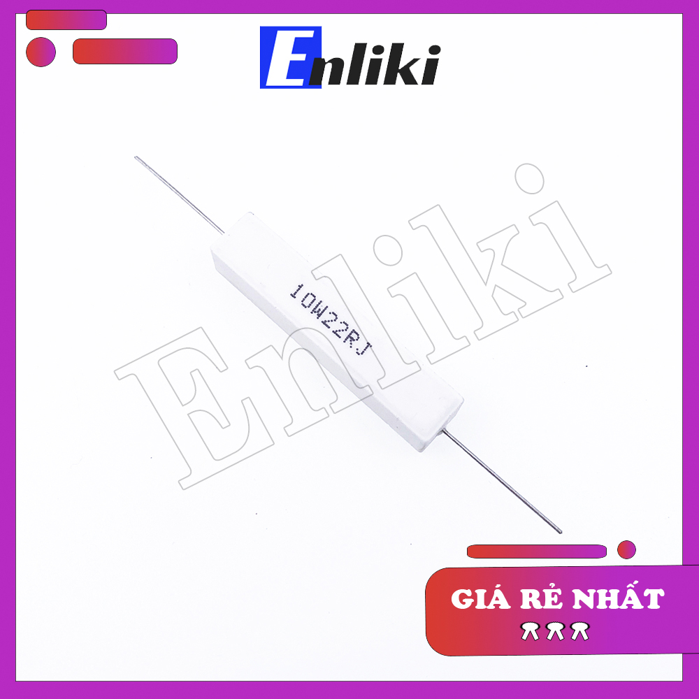 Điện trở sứ 10w 22r