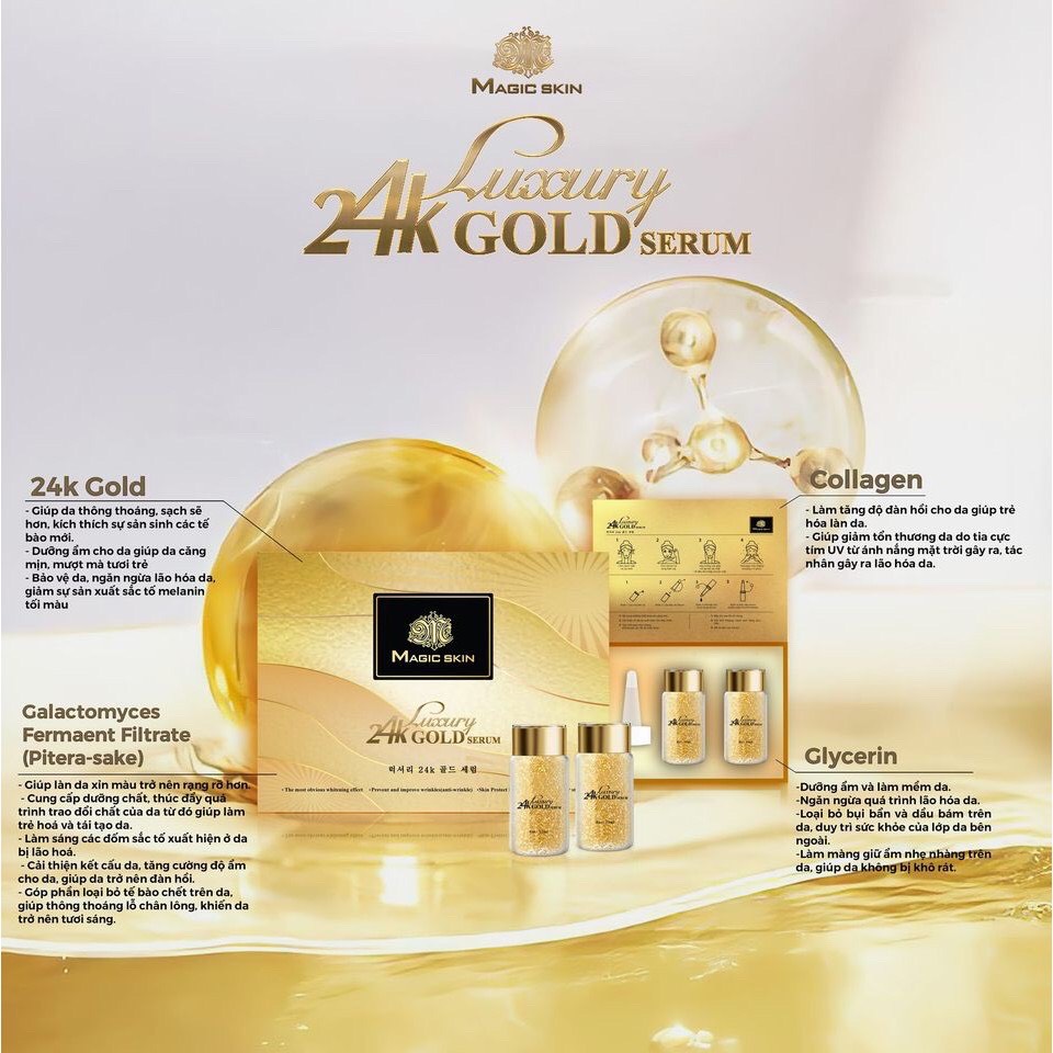 SERUM FACE TẾ BÀO GỐC VÀNG NON 24K MAGIC SKIN