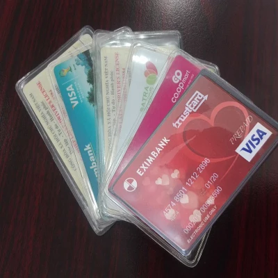 [HCM]Combo 10 - 20 túi đựng thẻ ATM bằng lái xe card víit chống xước (1)