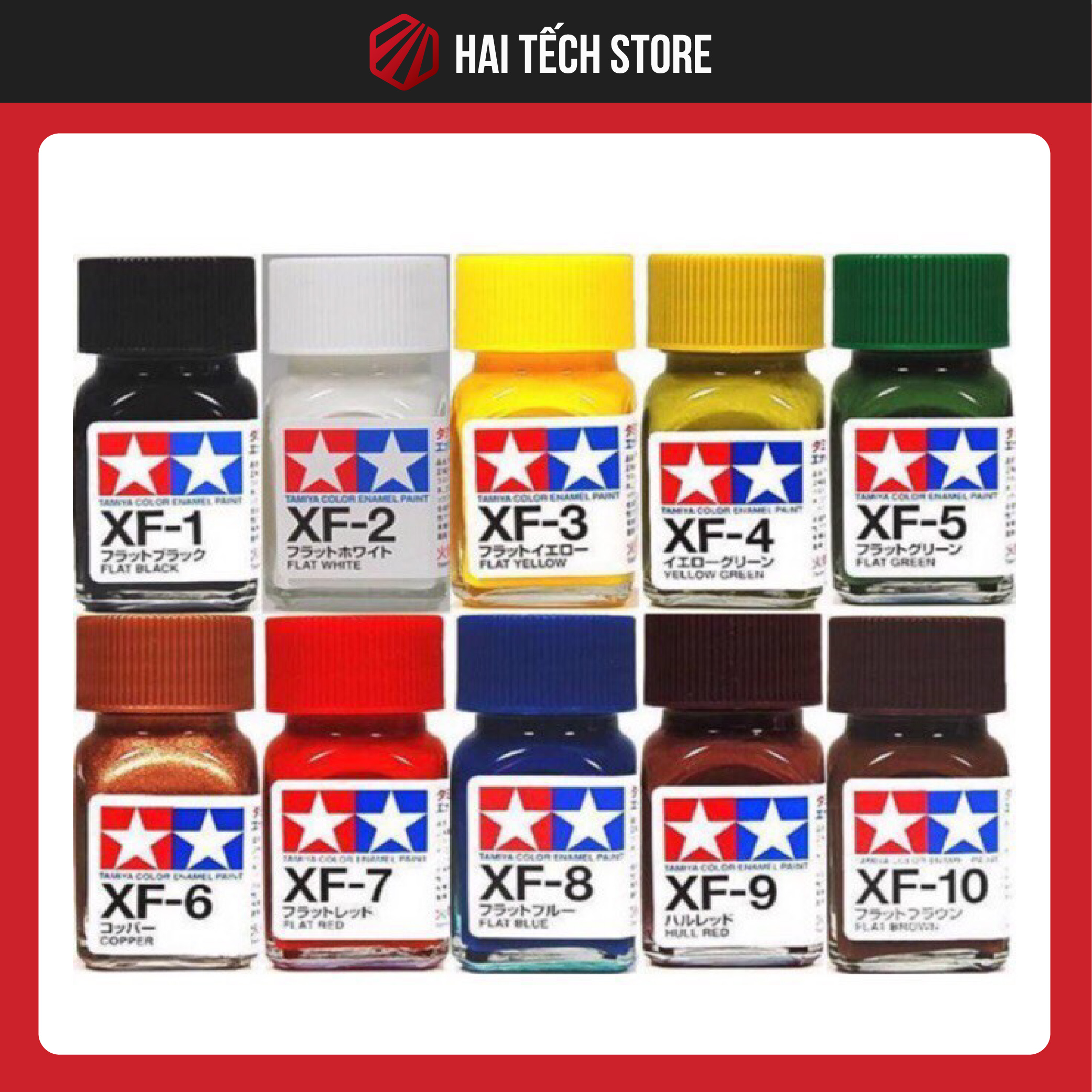 Sơn mô hình Tamiya Enamel bóng X1-X20 | Dụng cụ sơn gundam