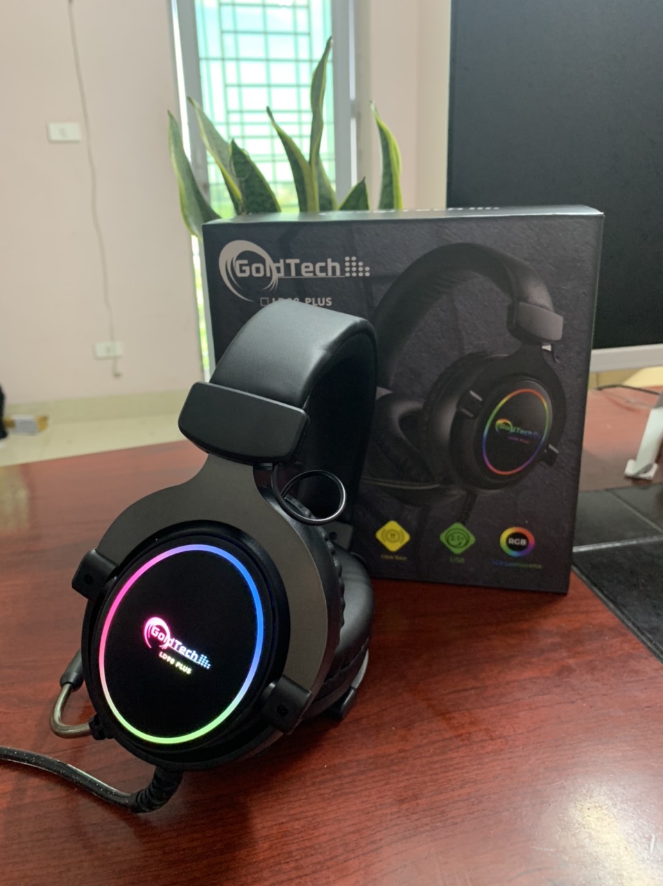 Tai nghe game thủ goldtech ld98 plus led rgb âm thanh 7.1