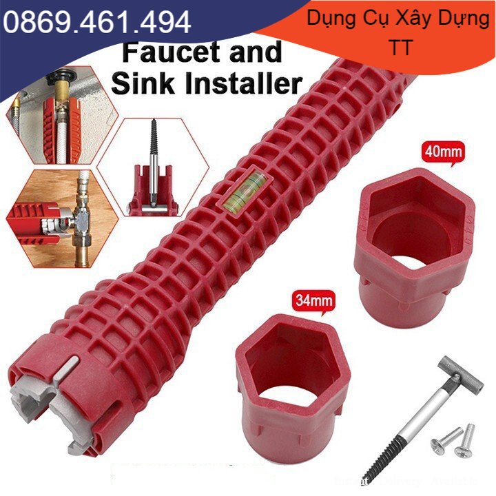 Cờ lê đa năng vặn dây cấp nước , Dụng Cụ Tháo Lắp Vòi Nước Phiên Bản Mới