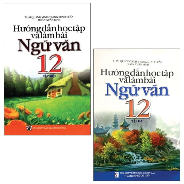 Fahasa - combo sách hay hướng dẫn học tập và làm bài ngữ văn lớp 12: tập 1 + 2