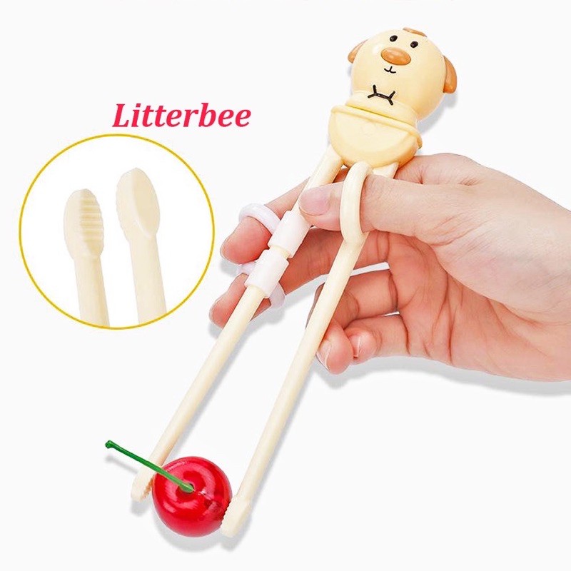 Đũa Tập Gắp Cho Bé Xỏ Ngón Litter Bee | Đô Rê Mon