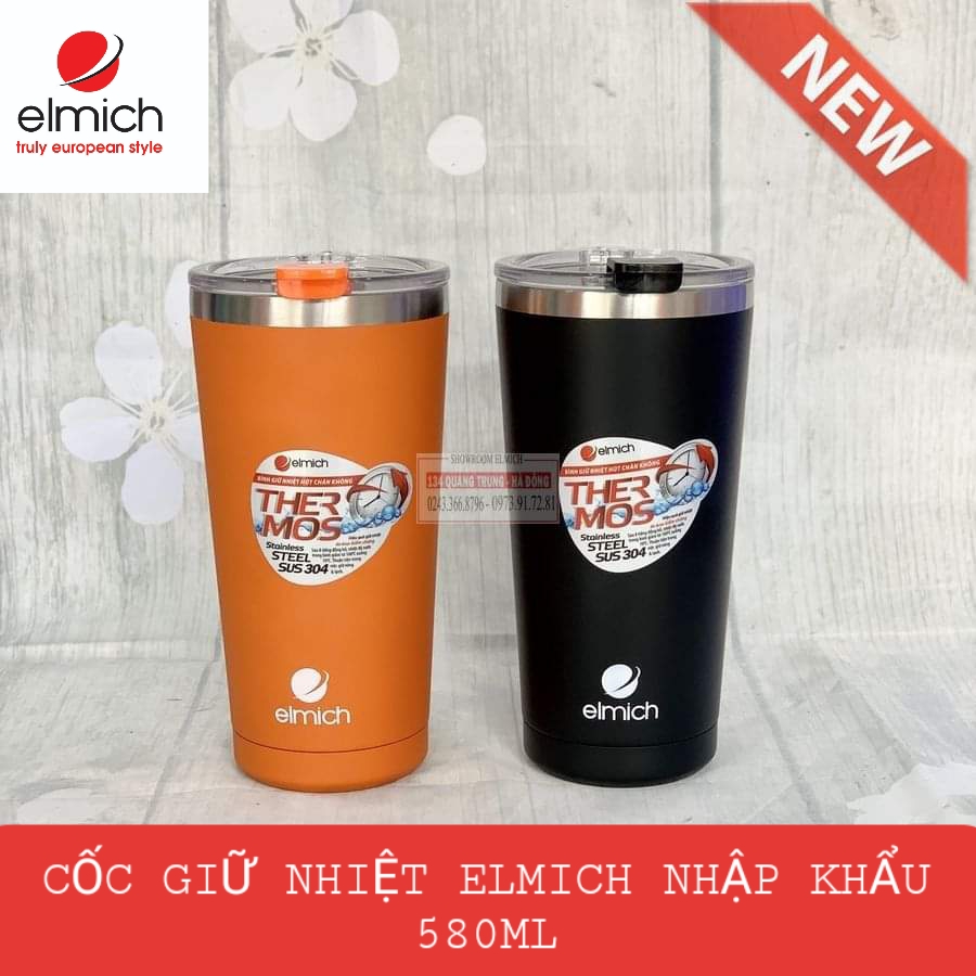 Cốc giữ nhiệt Elmich 3666 nhập khẩu Séc 580Ml- cốc giữ nhiệt nóng và lạnh lên đến 12 giờ