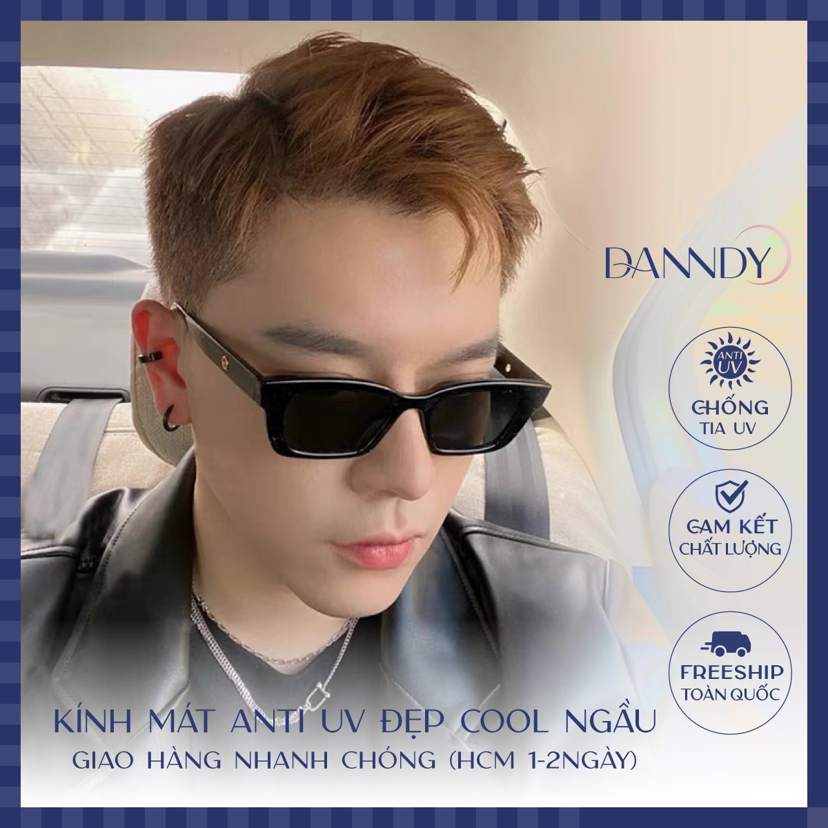 Kính mát nam nữ thời trang đẹp ngầu kính râm nữ sang chảnh mắt kính mát chống tia uv đổi màu sunglasses kính râm nam cool ngầu du lịch | dandy