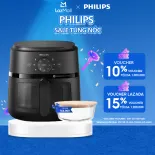 Nồi Chiên Không Dầu cảm ứng Philips NA230/00 - 13trong1 |6.2L|RapidAir Chín đều không lật trở- BH 2 năm - Hàng Phân Phối Chính Hãng