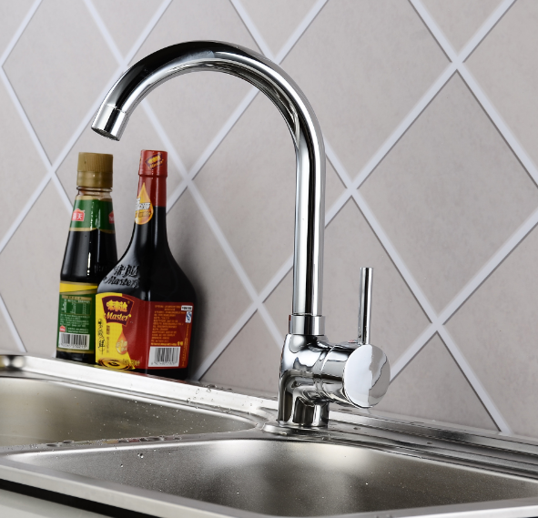 Vòi Chậu Rửa Bát Nóng Lạnh VRB 01 tặng đôi dây cấp inox