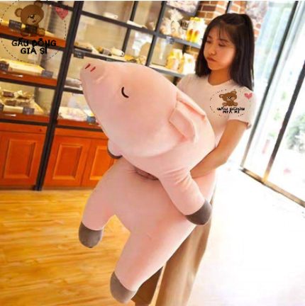 GẤU BÔNG HEO LƯỜI 50CM THÚ BÔNG HEO LƯỜI CAO CẤP