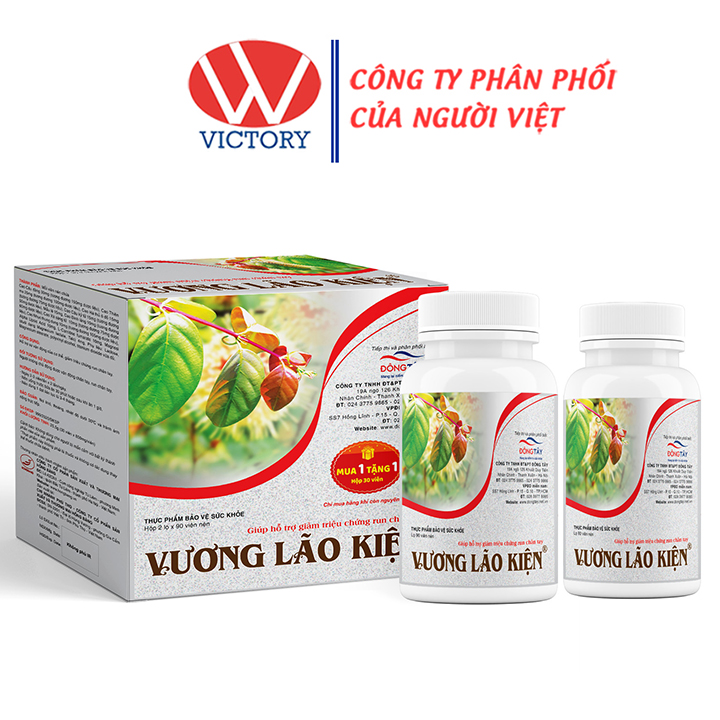 Vương Lão Kiện (Hộp 180 Viên) - Giải Pháp Cho Người Run Tay Chân - TẶNG 1 HỘP 30 VIÊN - VIC Pharmacy