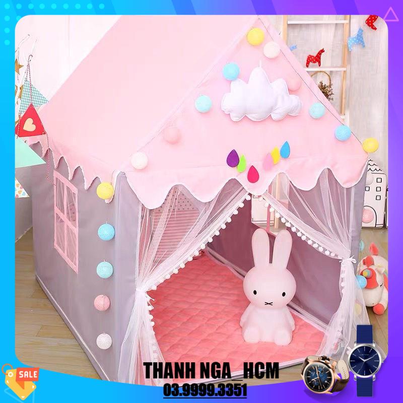 Tặng đèn nháypin lều cho bé, lều công chúa lều hoàng tử - hàng loại 1 cao cấp nhiều mẫu