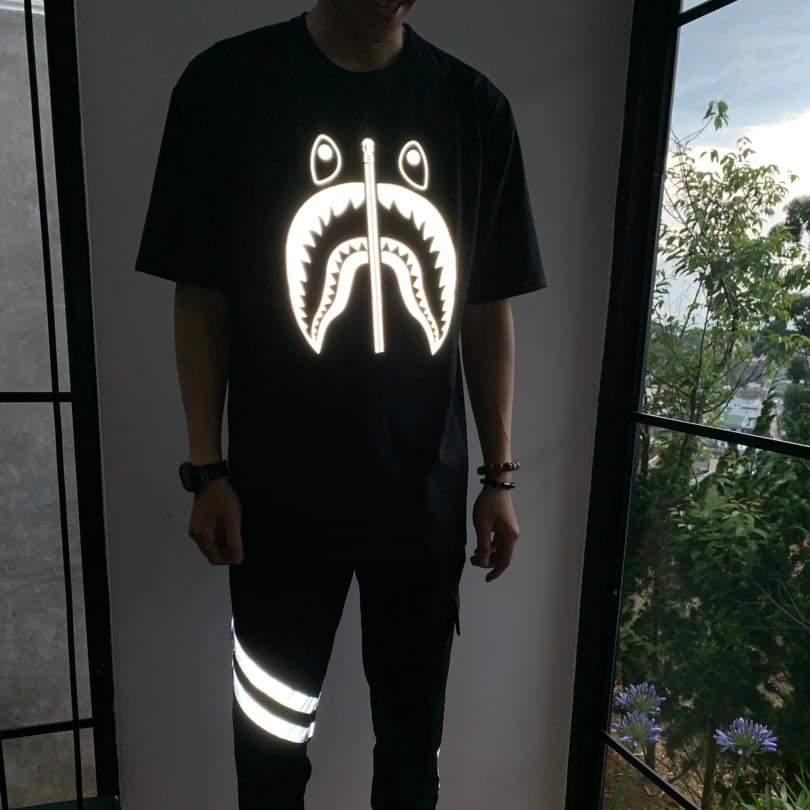 Áo Cá Mập BAPE Phản Quang