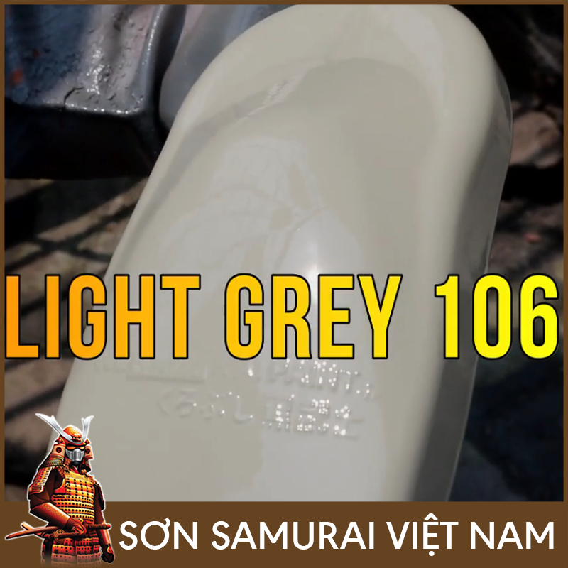Sơn samurai xám sáng - Combo màu xám 106 sơn xịt samurai