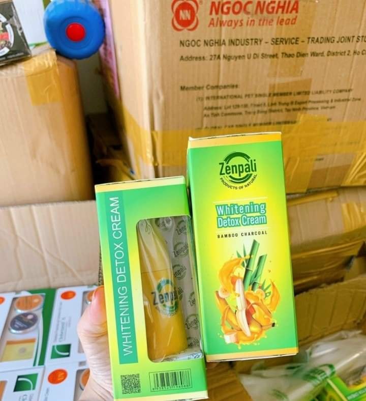 Kem chuối cấy trắng thải chì zenpali