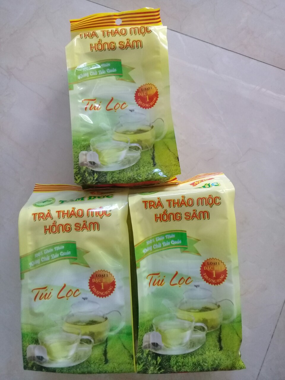 Trà Thảo Mộc Hồng Sâm Tâm Đức - túi lọc new