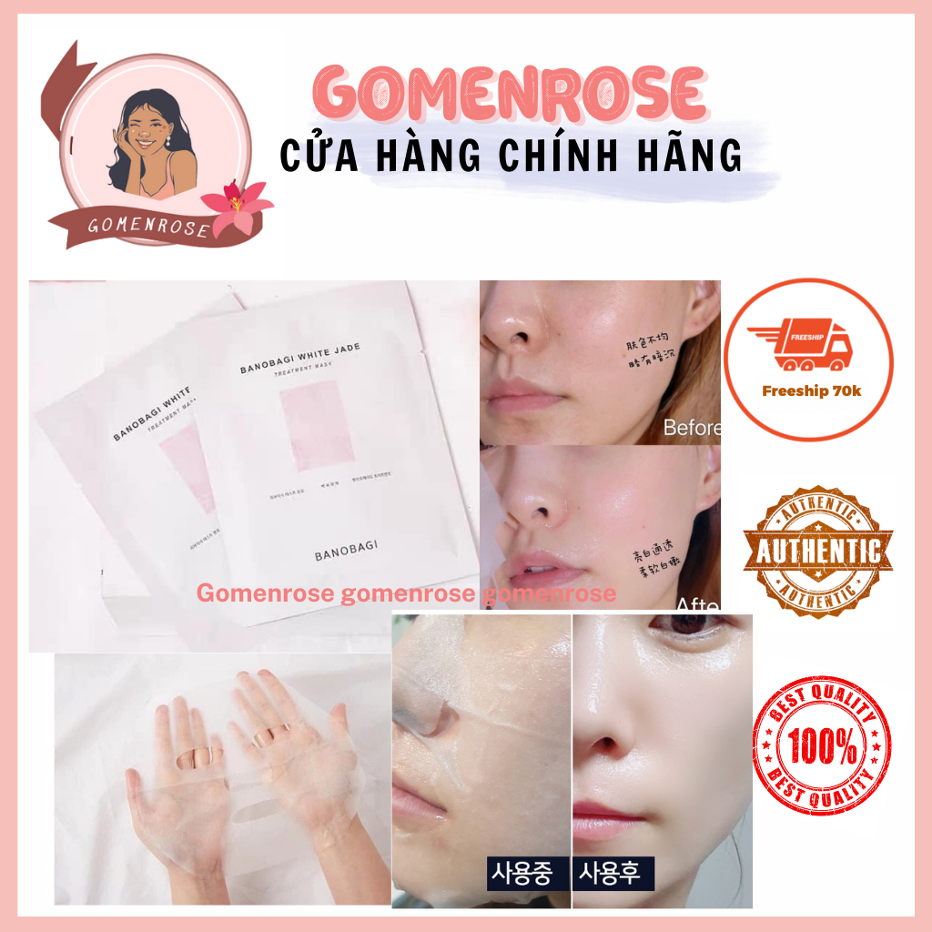 Mặt Nạ Trắng Da Bạch Ngọc Banobagi White Jade Treatment Mask 25g