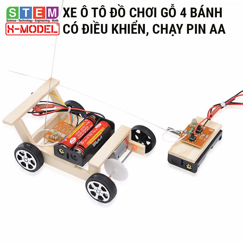 Đồ chơi lắp ráp sáng tạo stem xe ô tô 4 bánh điều khiển từ xa xmodel st63 đồ chơi diy-do it yourself|giáo dục stem steam