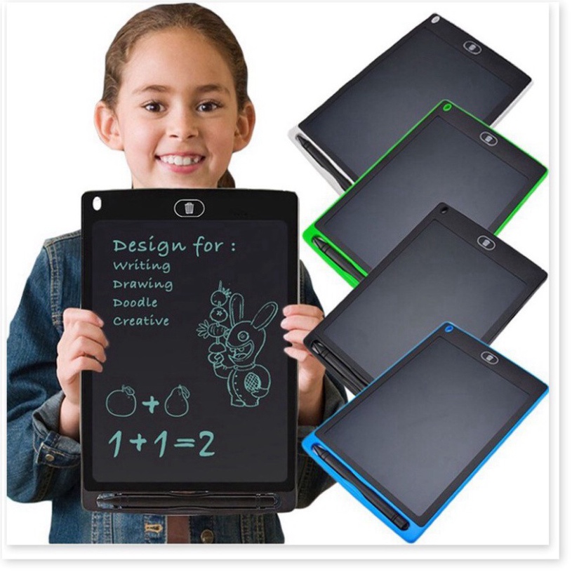 Bảng viết thông minh LCD tự xóa 8.5 inch cho bé tập vẽ, viết -nga278
