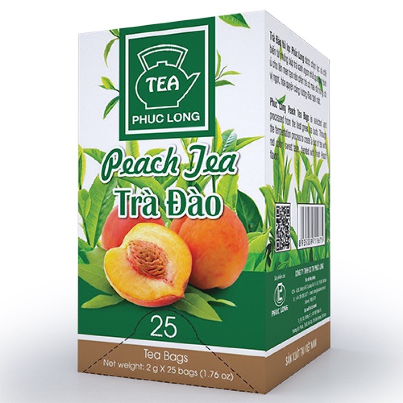 Trà đào túi lọc Phúc Long 25x2g