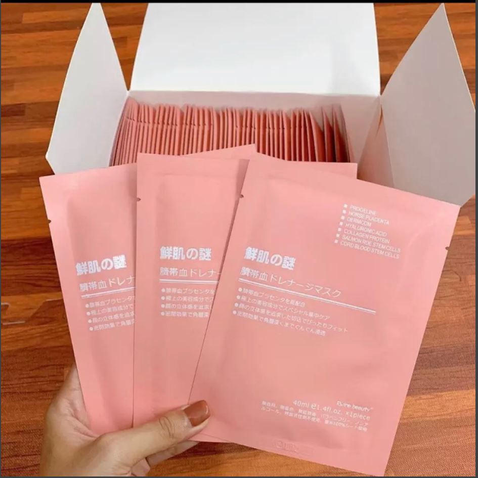 [Freeship]Mặt nạ nhau thai tế bào gốc Rwine Beauty Nhật Bản Chăm Sóc Da Dưỡng Ẩm, Sáng Da, Cấp Ẩm, Tái Tạo Tế Bào Da EcoLin MN2