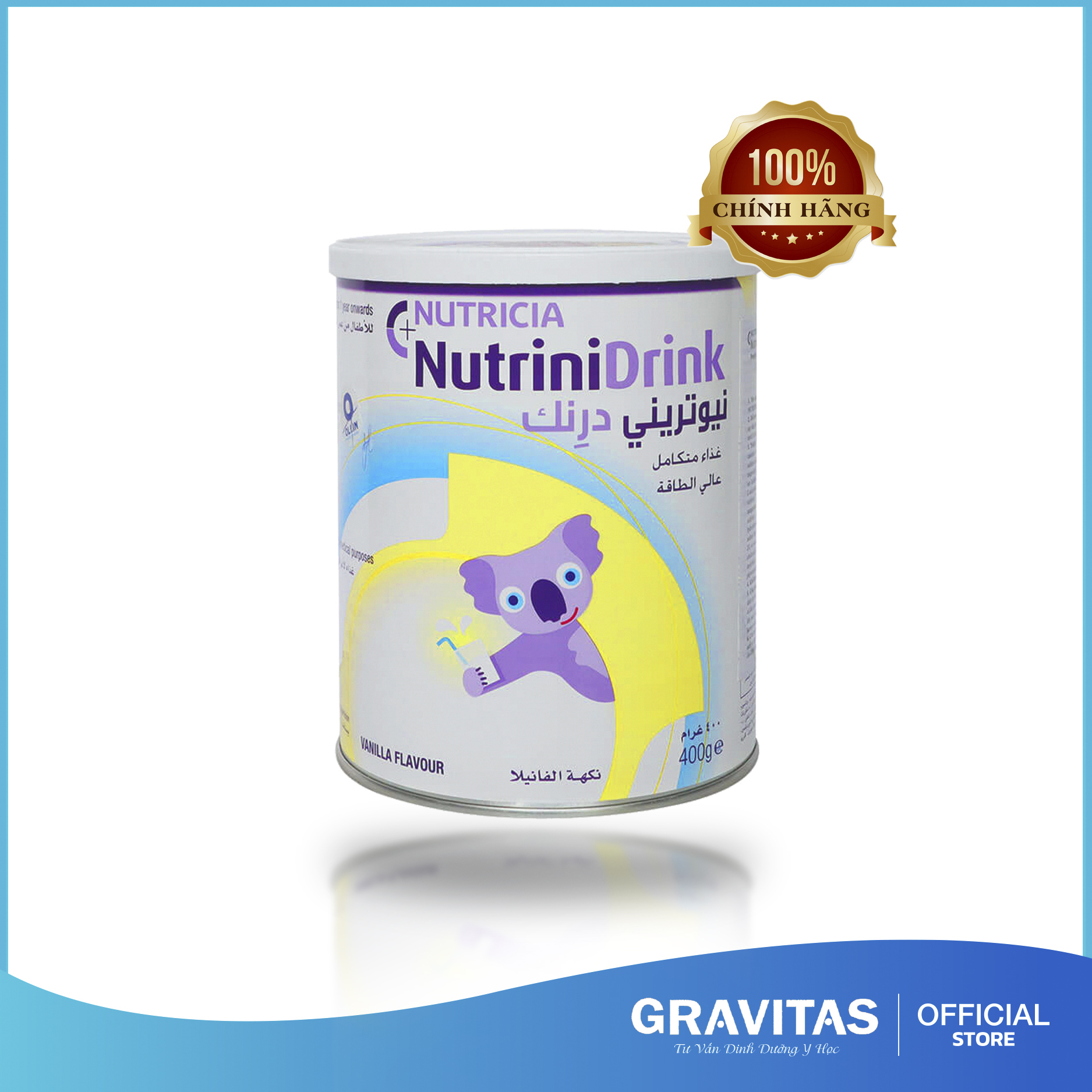 Sữa nutrinidrink vị vani 400g dành cho bé từ 1 tuổi