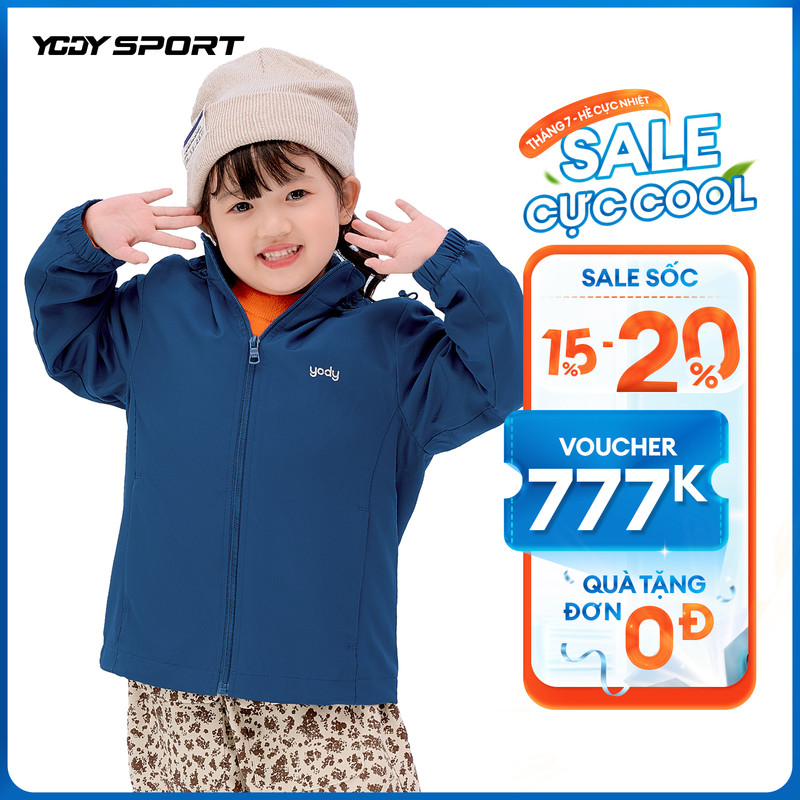 Áo ?khoác gió cho bé ?Yody Kids áo gió chống nước cản gió cản bụI có thể gấp gọn dành cho bé 2 - 13 tuổI AKK5021