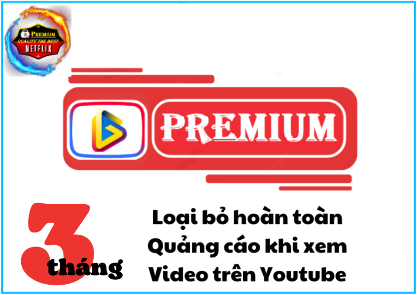 Tài khoản Youtube Premium  3 THÁNG - 6 THÁNG - 12 THÁNG - Loại bỏ quảng cáo khi xem Youtube