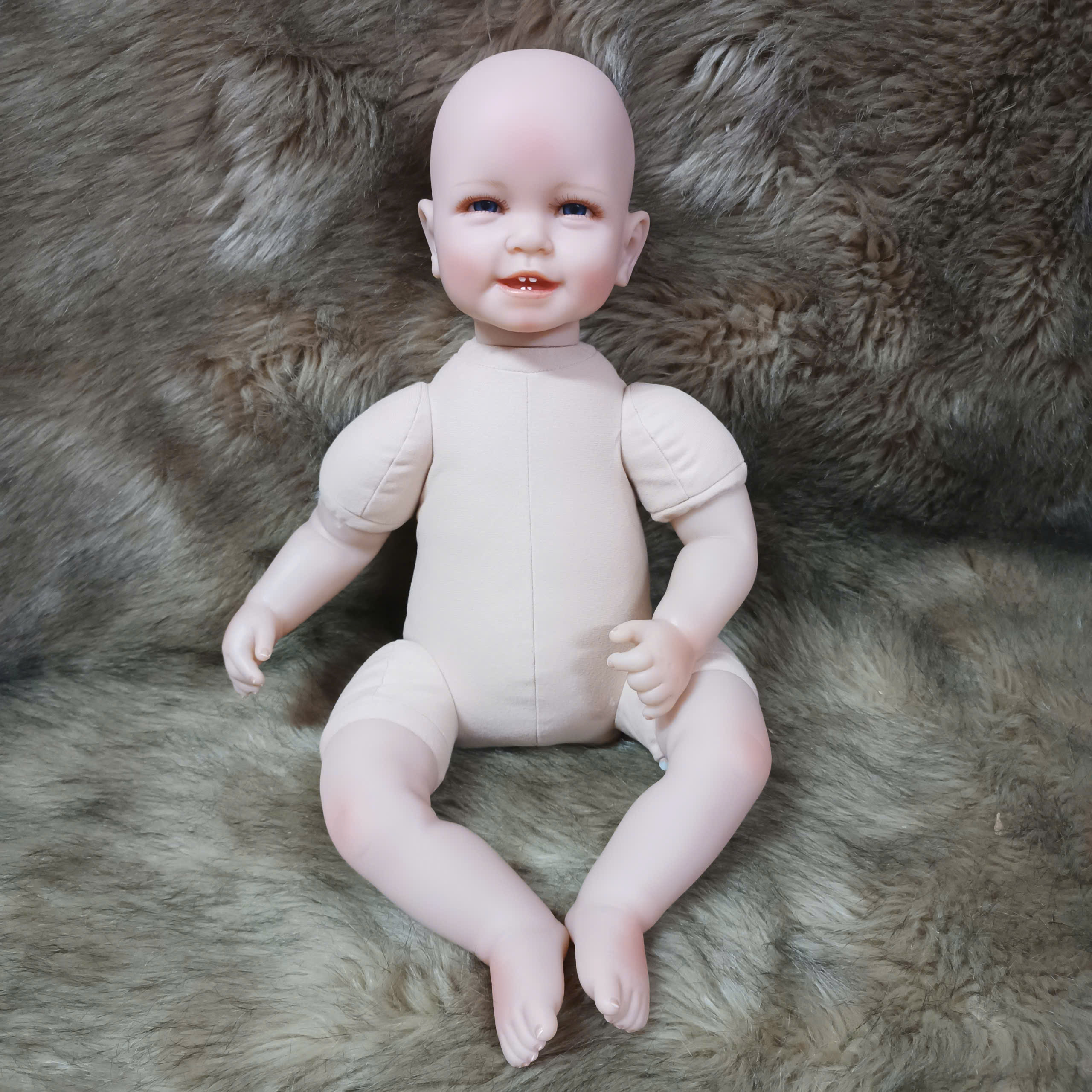 Búp Bê Tái Sinh Mắt Tít Trọc Npk 50cm = 20inch Vynil Reborn Doll PVN4093