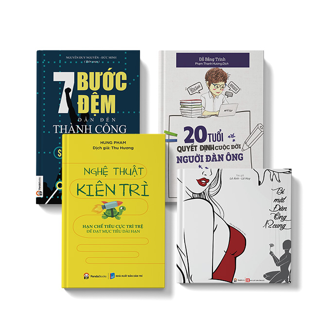 7 bước đệm dẫn đến thành công + Nghệ thuật kiên trì + Bí mật đàn ông 12 cung + 20 tuổi QĐ cuộc đời người đàn ông