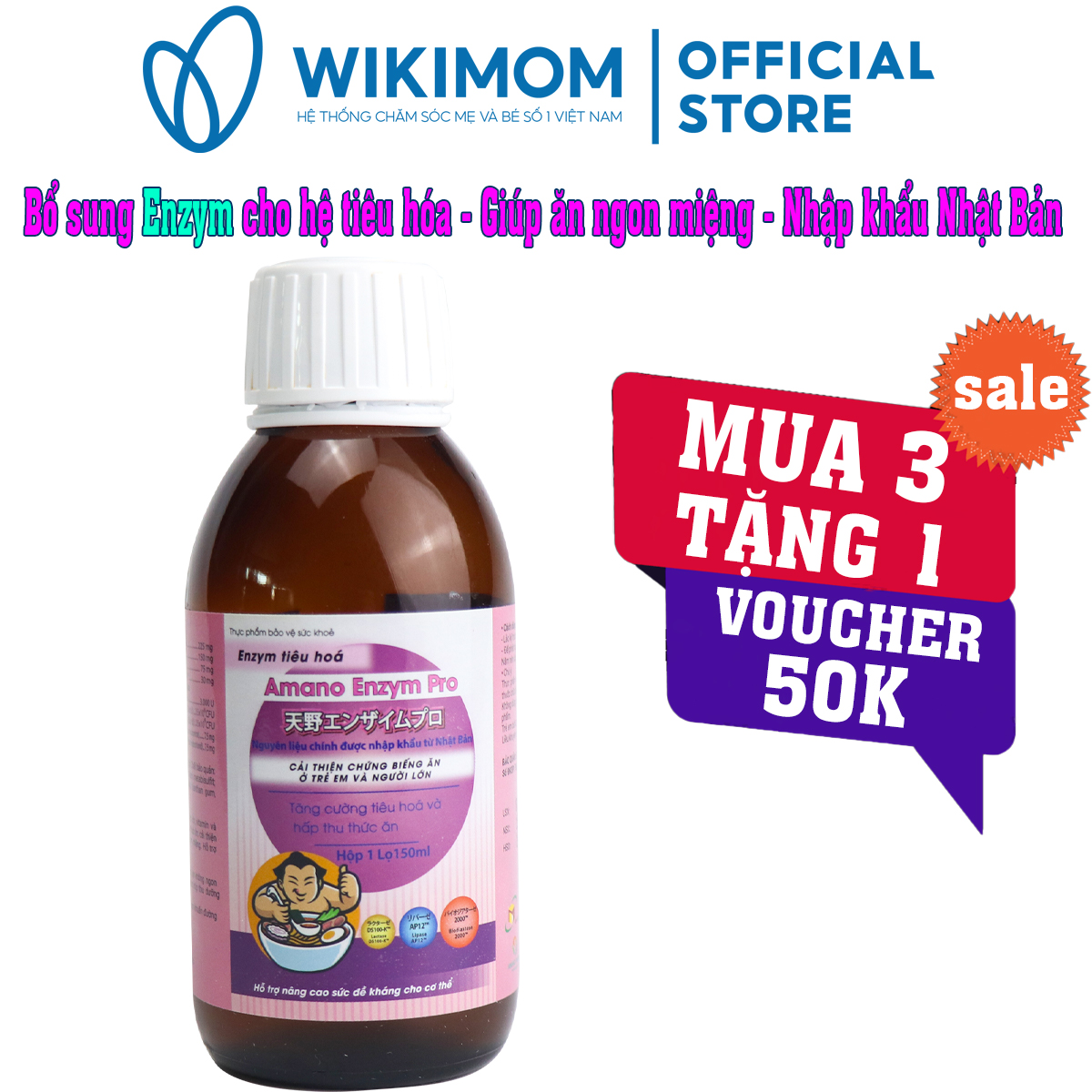 Vitamin Amano Enzym 150ml - Bổ sung vitamin, enzym tiêu hóa cho trẻ