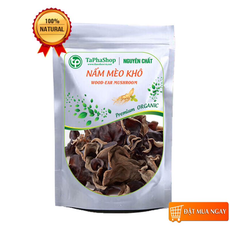 Nấm mèo 100gram - đồ ăn chay - hàng khô thượng hạng - giòn ngon