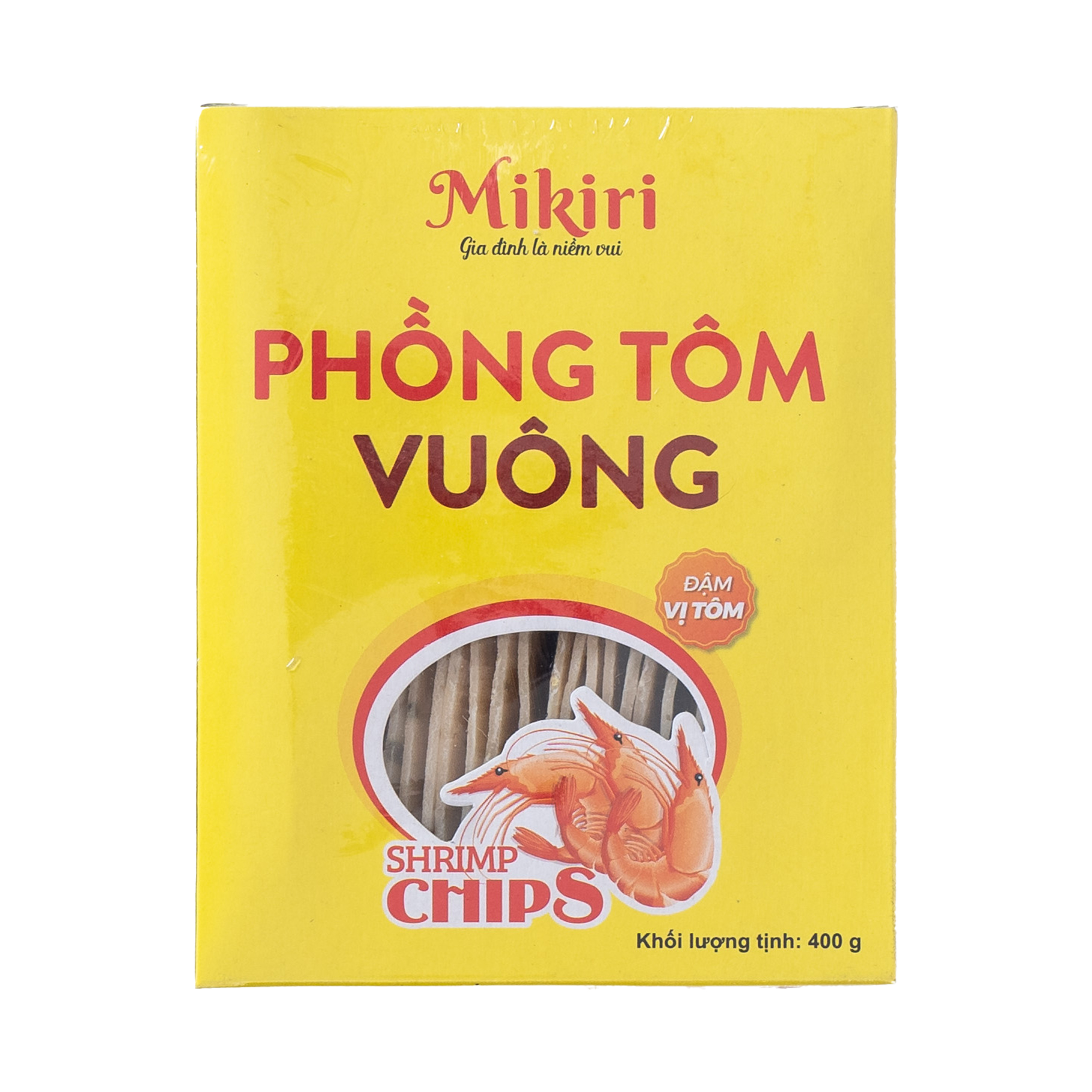 Phồng tôm vuông Mikiri - Hộp 400g
