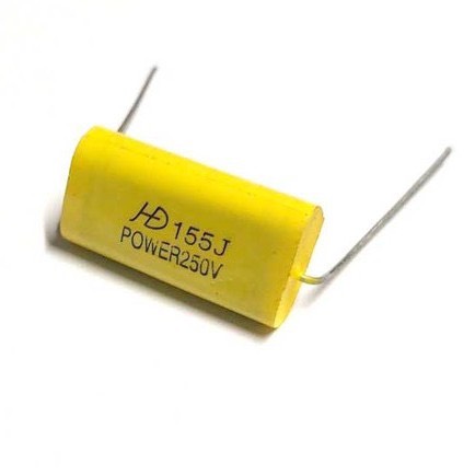 Tụ cản loa treble - 1,5uf 250v - vàng dẹp - tụ cho loa treble - tụ lọc treble