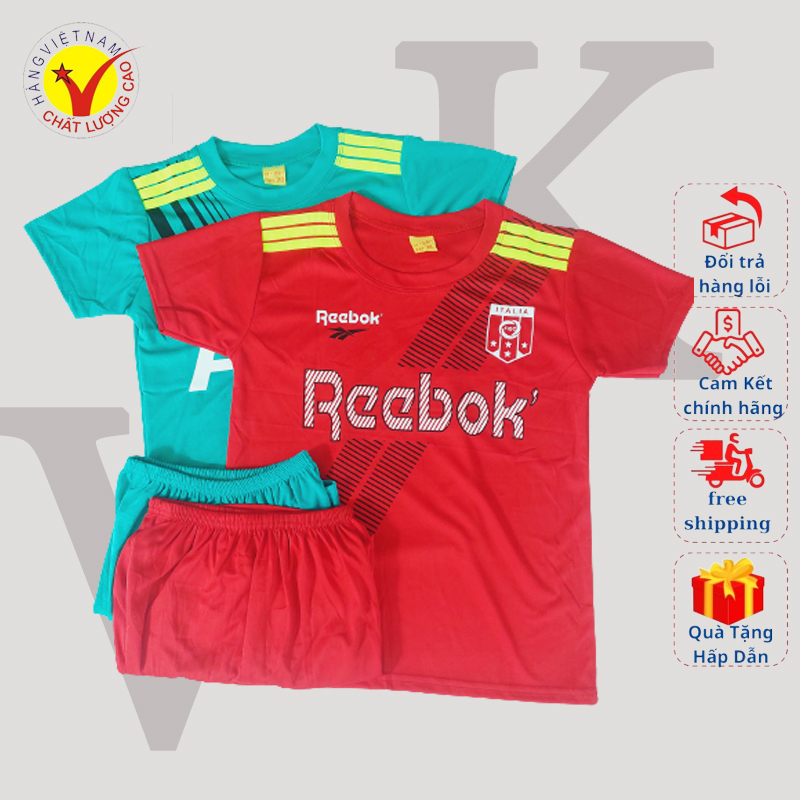 [Set 2] Bộ Đồ Đá Bóng Cho Bé Trai và Bé Gái, Thời Trang Thể Thao Ngày Hè Cho Trẻ Em, Áo Đấu Đội Tuyển Áo Đấu Câu Lạc Bộ Cho Bé Từ 6 - 52 Kg